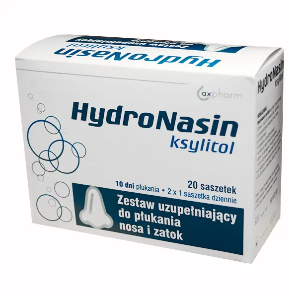 HydroNasin Xylitol Nachfüllset 20 Beutel zur Nasen- und Nebenhöhlenspülung mit Xylitol