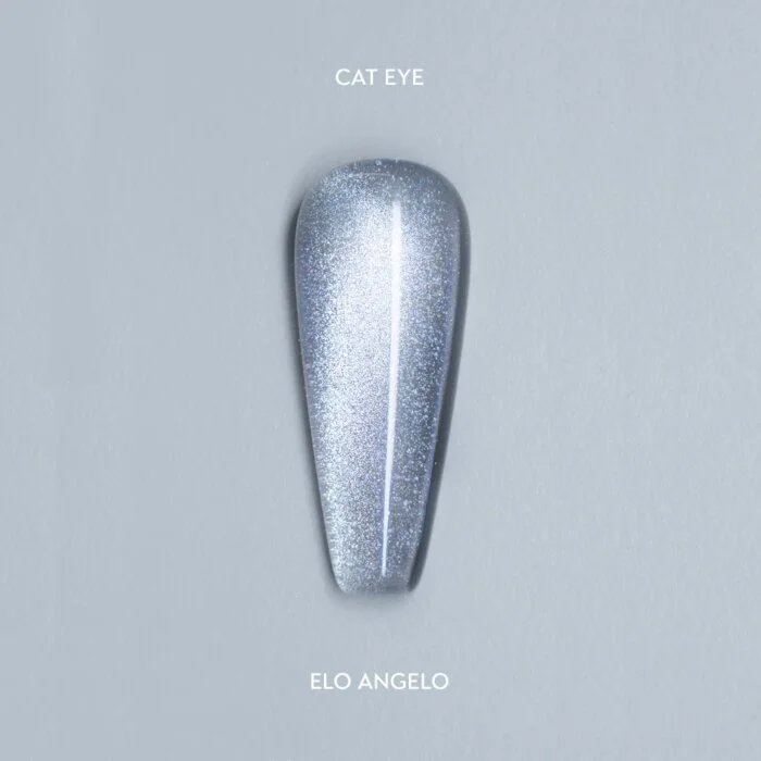 Silberner Elo Angelo Hybrid-Nagellack mit Cat-Eye- und Flash-Effekt 7 ml