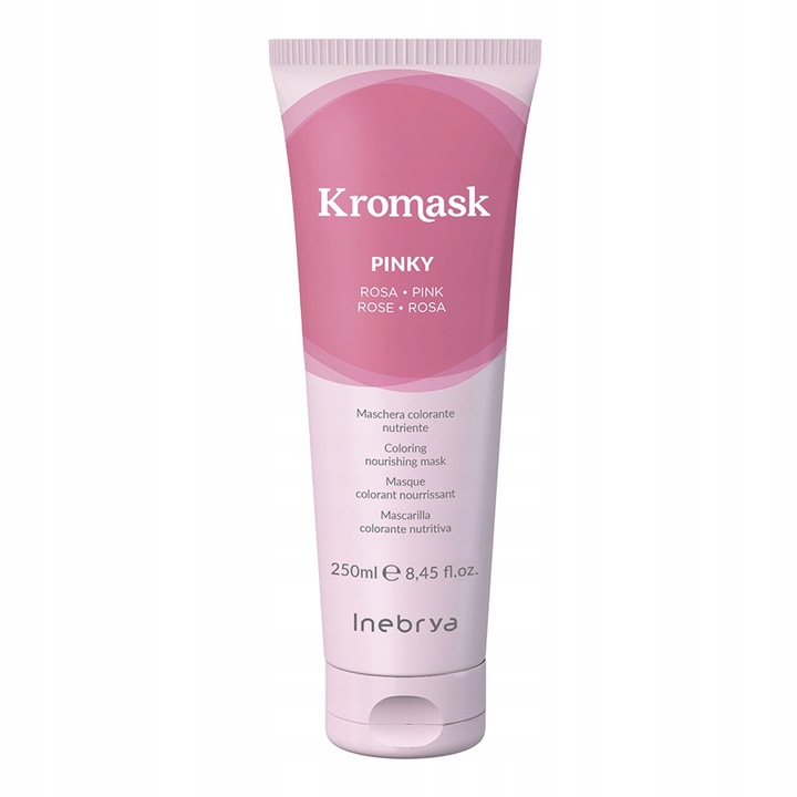 Inebrya Kromask Pinky färbende Maske 250 ml zur Farbauffrischung und intensiven Haarpflege