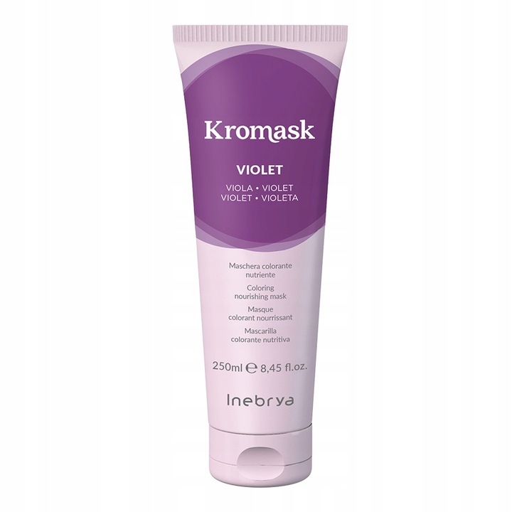 Inebrya Kromask Violet färbende Maske 250 ml zur Neutralisierung von Gelbstich und Haarpflege