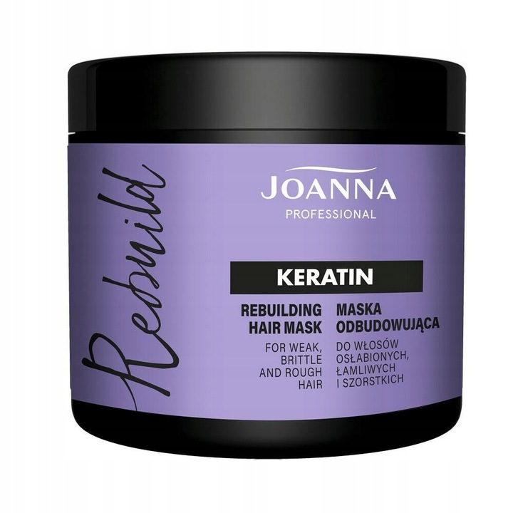 Joanna Professional Keratin Haarmaske 500 g für brüchiges und strapaziertes Haar