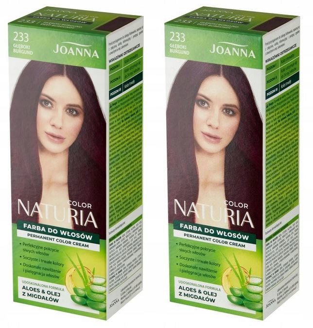 Joanna Naturia Color Haarfarbe Tiefes Burgund 233 Rotbraun