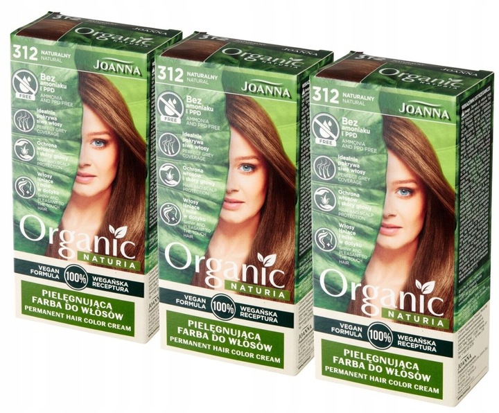 Joanna Naturia Organic Haarfarbe 312 Natur