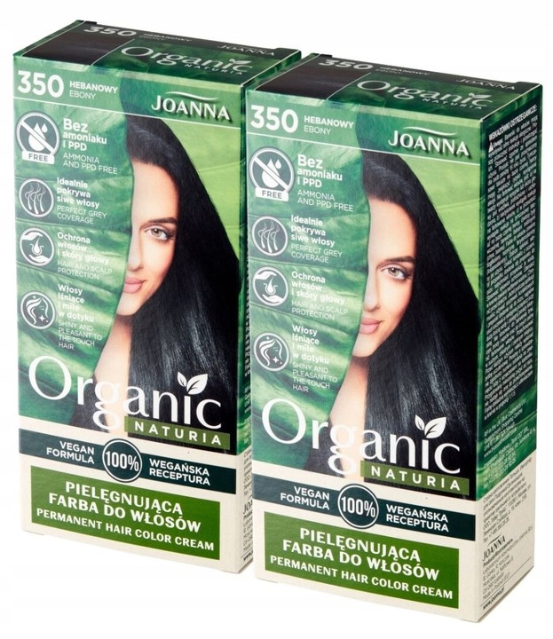 Joanna Naturia Organic Haarfarbe Ebenholz 350 Schwarz