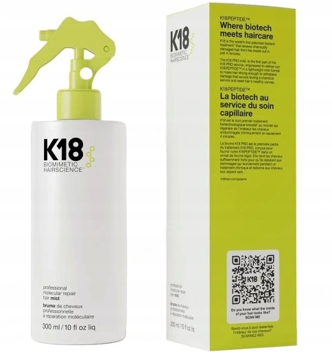 K18 Molecular Repair Hair Mist 300 ml Leave-in Haarnebel zur molekularen Reparatur