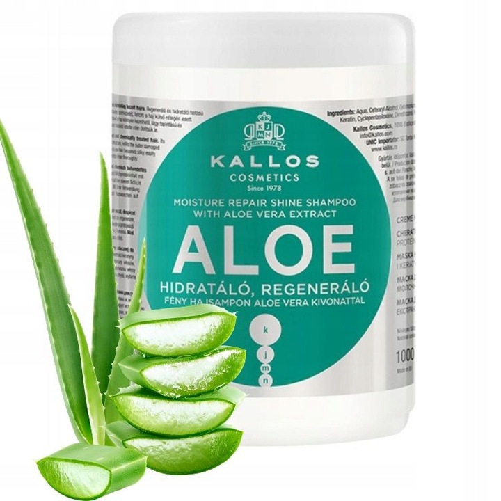 Kallos Aloe Haarmaske 1000 ml mit Aloe Vera für trockenes und geschwächtes Haar
