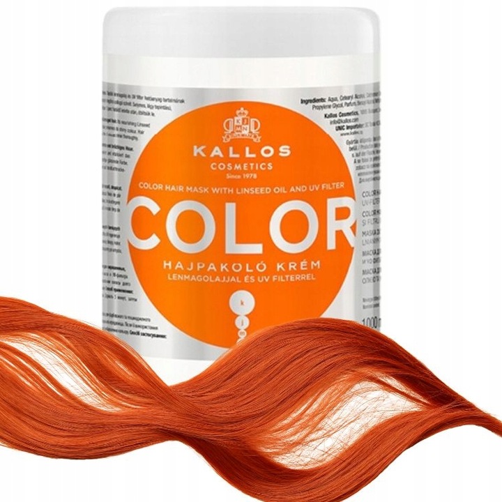 Kallos Color Haarmaske 1000 ml für coloriertes Haar mit UV-Schutz