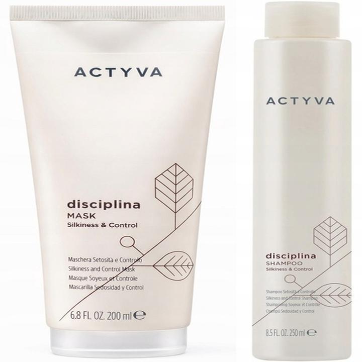 Kemon Actyva Disciplina Shampoo und Haarmaske Set zur Glättung von widerspenstigem Haar