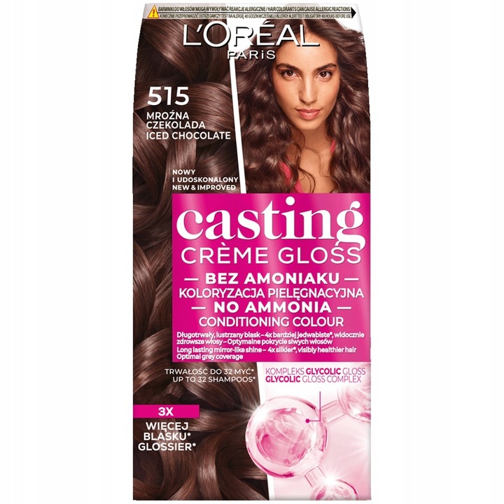 L’Oréal Casting Crème Gloss 515 Eisige Schokolade Haarfarbe
