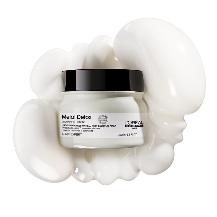 L’Oréal Professionnel Metal Detox Haarmaske neutralisiert Metalle und schützt coloriertes Haar 250 ml