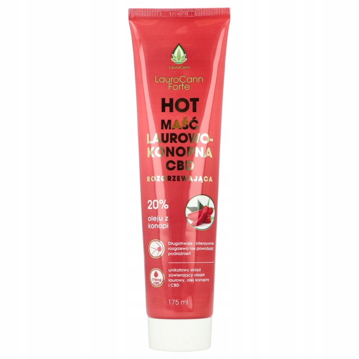 LauroCann Forte HOT wärmende Hanf Salbe mit CBD 175 ml