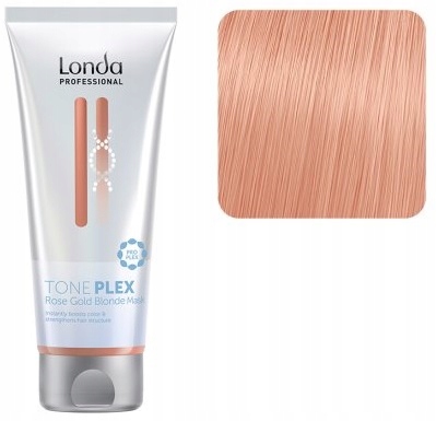 Londa Toneplex Rose Gold färbende Maske 200 ml für Blondhaar mit Roségold-Effekt
