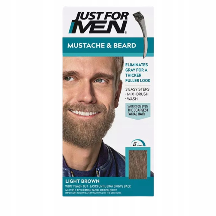 Just For Men Bart- und Schnurrbart Gel M25 Hellbraun