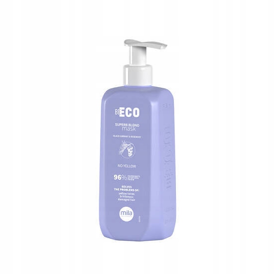 Mila Professional BE ECO Superb Blond Haarmaske 900 ml Anti-Gelbstich Pflege für blondes Haar