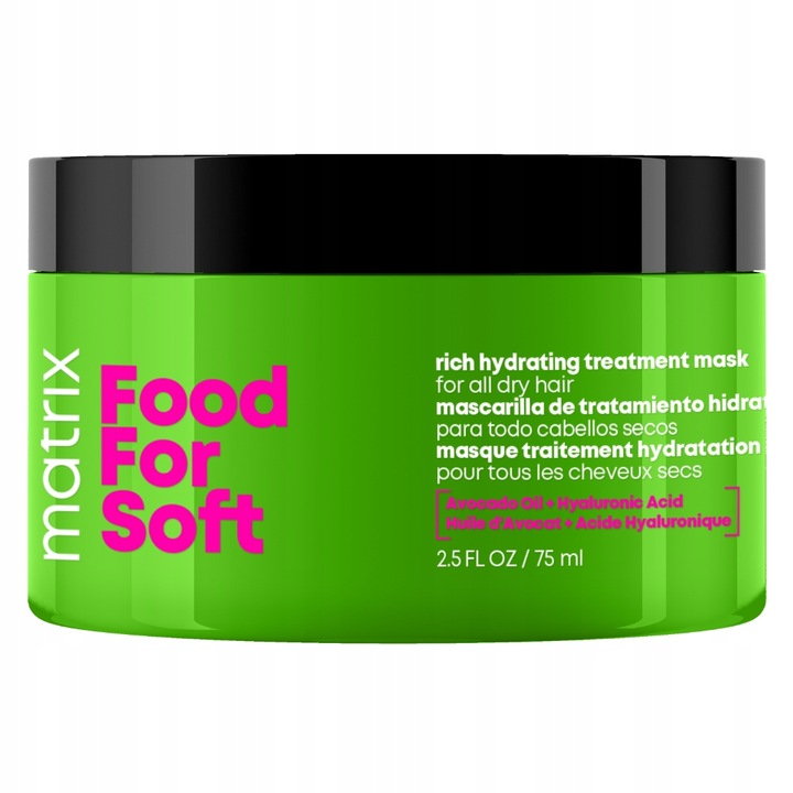 Matrix Food For Soft Feuchtigkeits Haarmaske 75 ml Travel Size für trockenes Haar