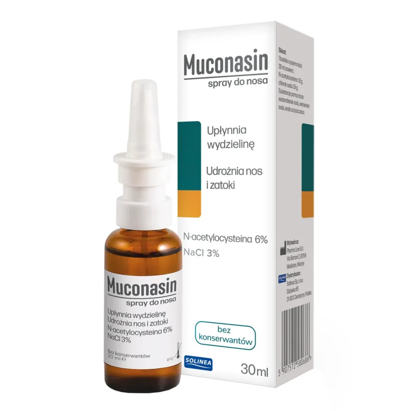 Muconasin Nasenspray 30 ml mit N-Acetylcystein gegen Schnupfen und Sinusitis