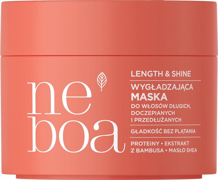 Neboa Length & Shine Haarmaske für langes, angesetztes und verlängertes Haar, glättende Pflege, 300 ml