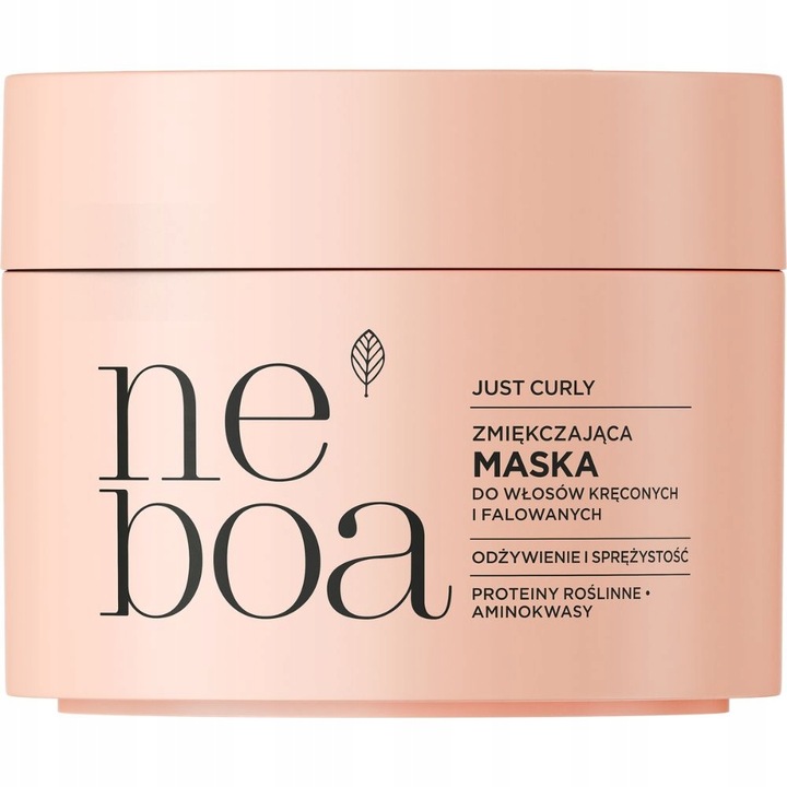 NEBOA Just Curly PEH Haarmaske für lockiges und welliges Haar, nährende und weichmachende Pflege, 300 ml