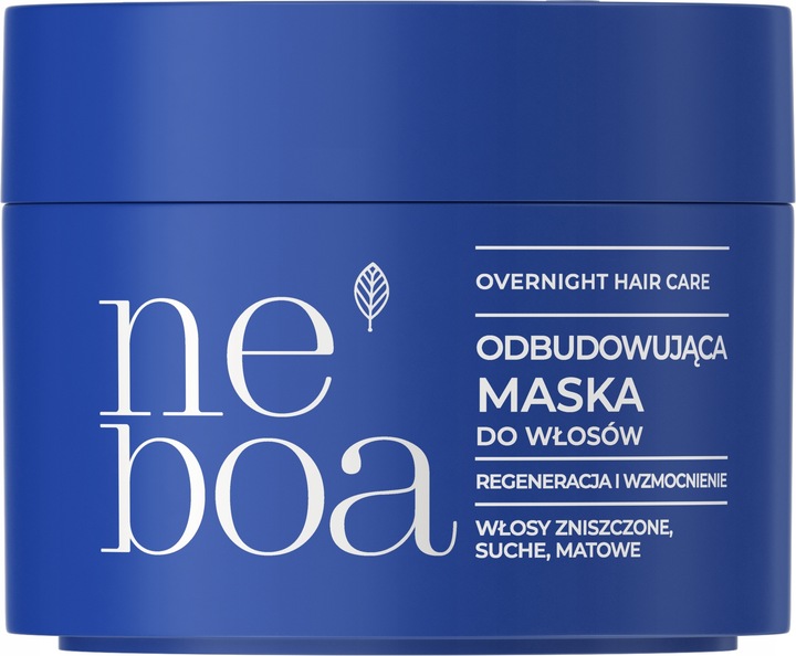 Neboa Overnight Ceramid Haarmaske für geschädigtes und trockenes Haar, regenerierende Nachtpflege, 300 ml