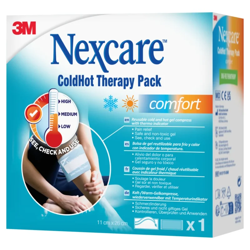 Nexcare ColdHot Comfort Gelkompresse für Wärme- und Kältetherapie mit Bezug