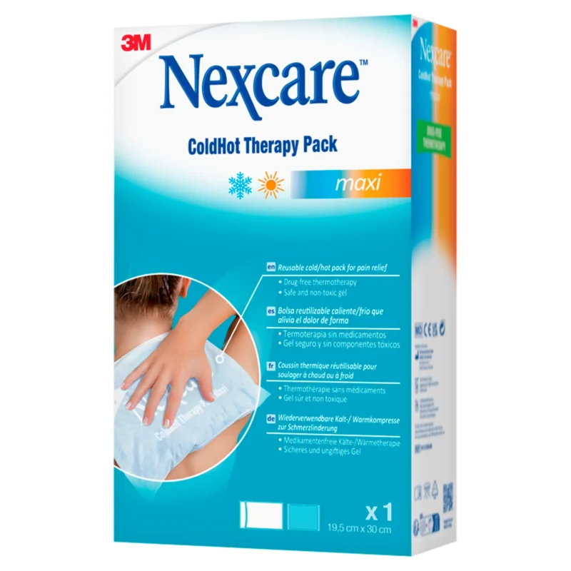Nexcare ColdHot Maxi Warm-Kalt Gelkompresse 19,5 x 30 cm mit Bezug