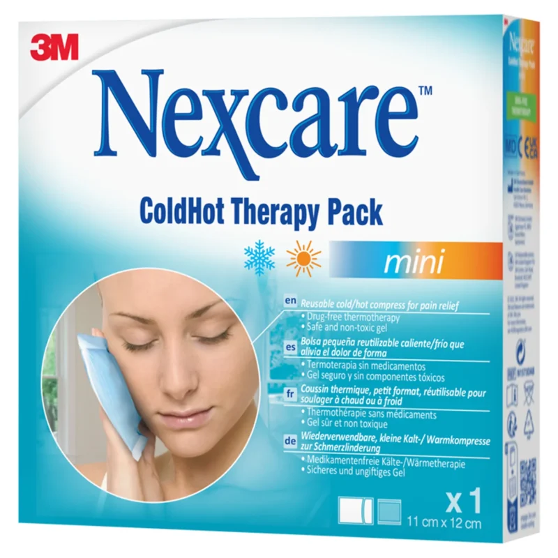 Nexcare ColdHot Mini Warm-Kalt Gelkompresse 11 x 12 cm mit Schutzbezug