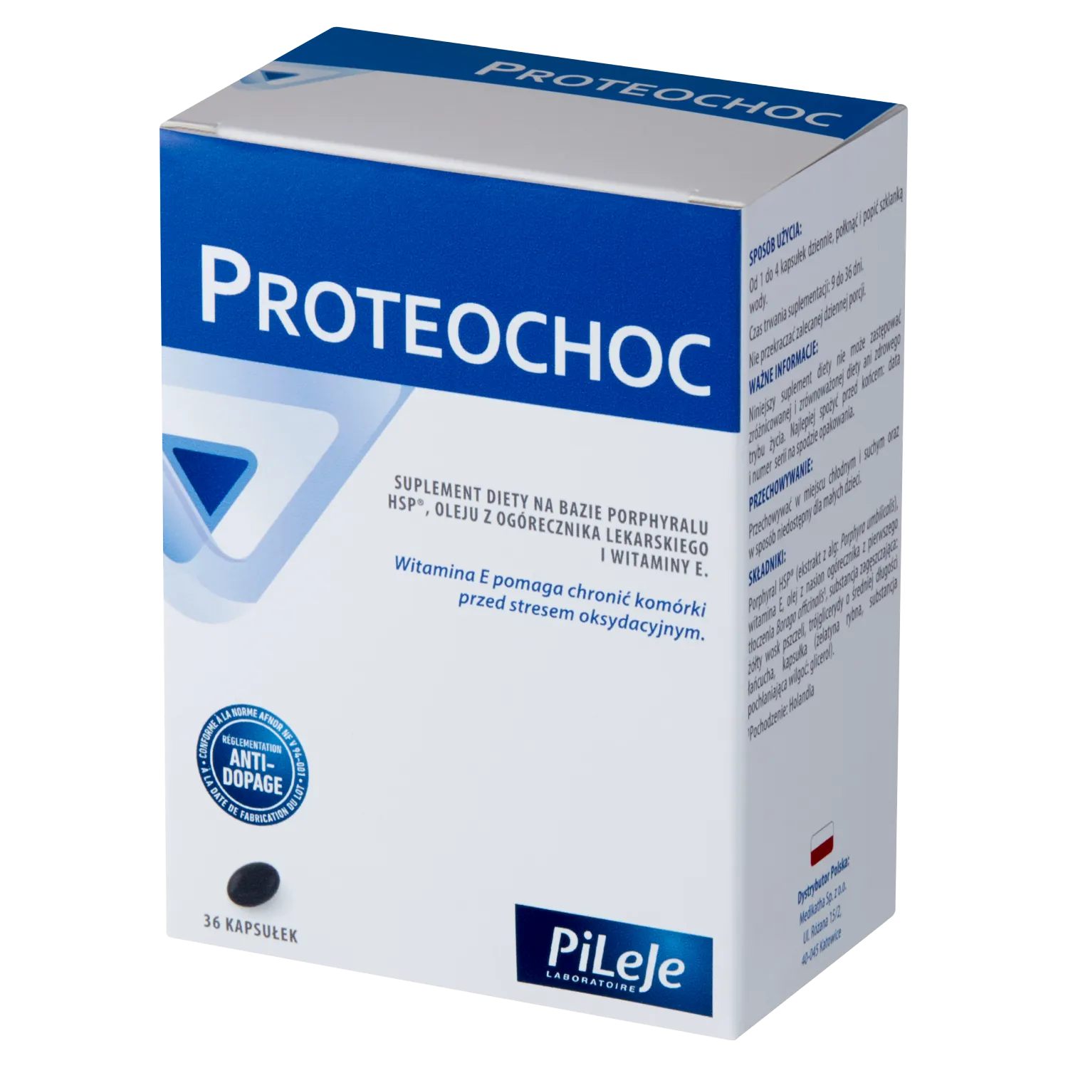 Proteochoc Nahrungsergänzung mit Porphyral HSP und Borretschöl 36 Kapseln