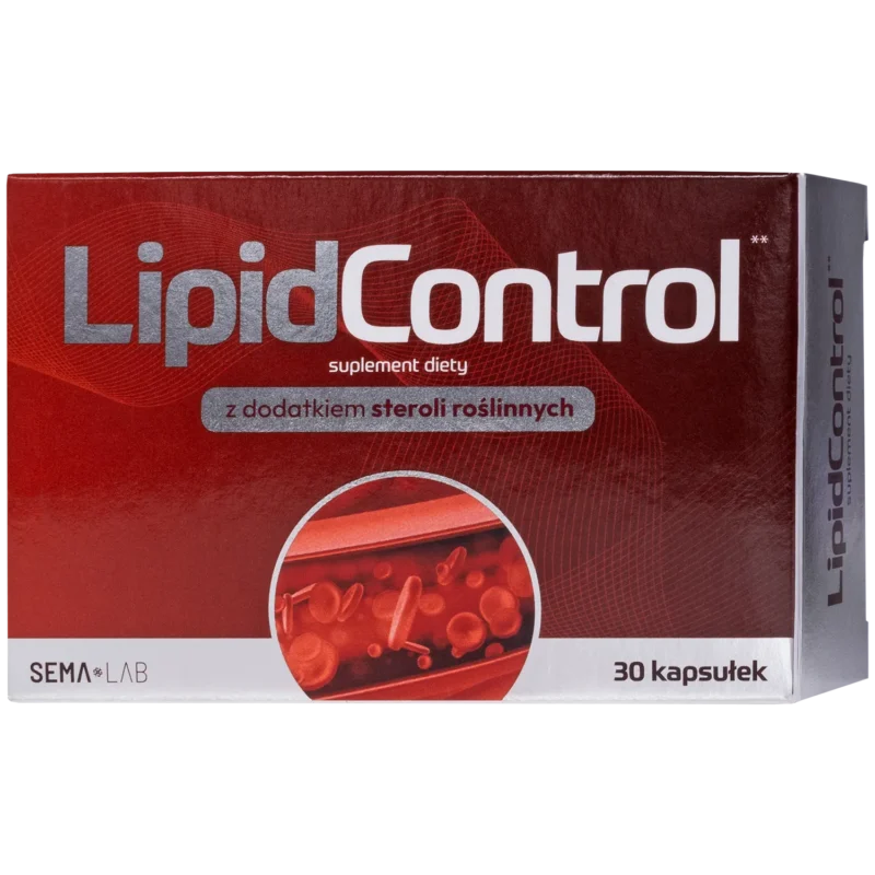 SEMA Lab LipidControl Kapseln mit Phytosterolen, Monacolin K und Knoblauch – Nahrungsergänzungsmittel, 30 Kapseln