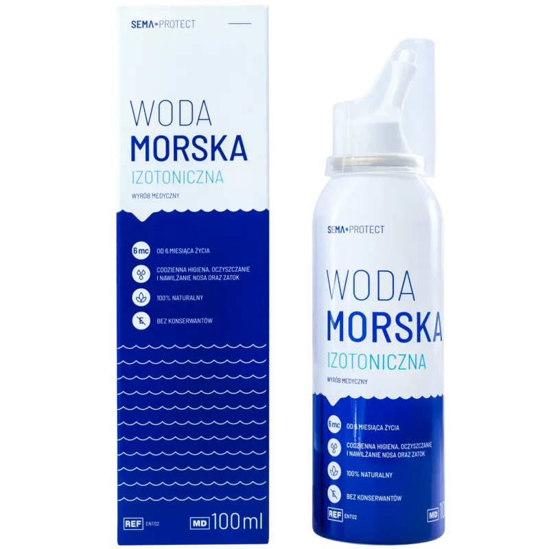 SEMA Protect isotonisches Meerwasser Nasenspray 100 ml zur täglichen Nasenhygiene