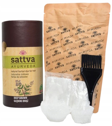 Sattva Pflanzenhaarfarbe Tiefbraun 150 g