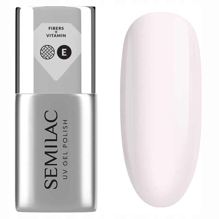 Semilac Dream Long Base pflegende Hybrid-Nagelbasis mit Fasern und Vitamin E für Aufbau und starke Nägel