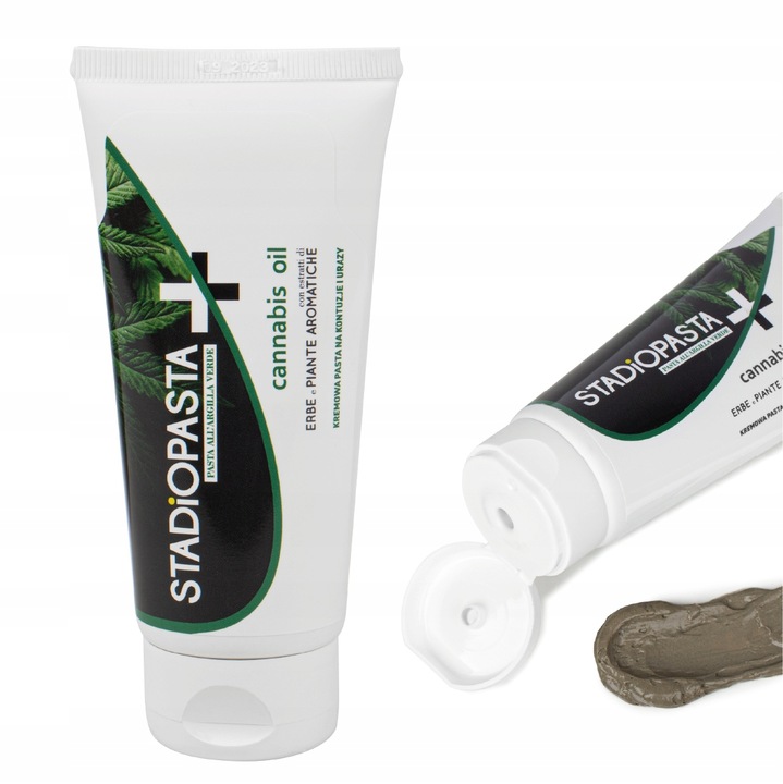 Stadiopasta PLUS Hanf Salbe bei Verletzungen und Blutergüssen 120 g