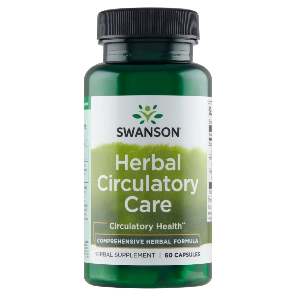 Swanson Herbal Circulatory Care 60 Kapseln pflanzliches Nahrungsergänzungsmittel für Durchblutung