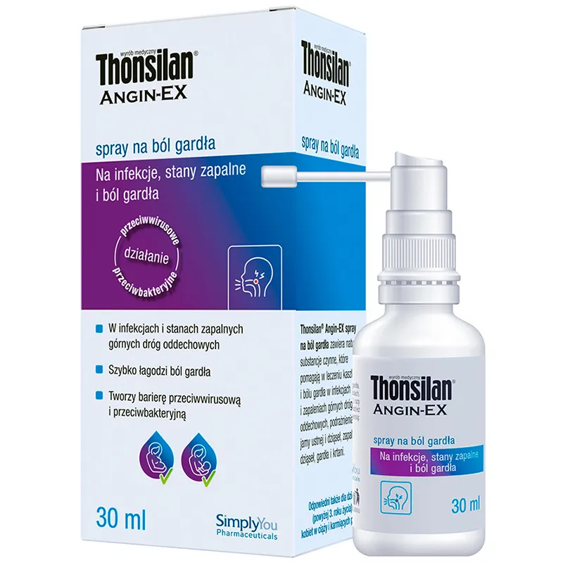 Thonsilan Angin-EX Halsspray gegen Halsschmerzen und Rachenentzündung