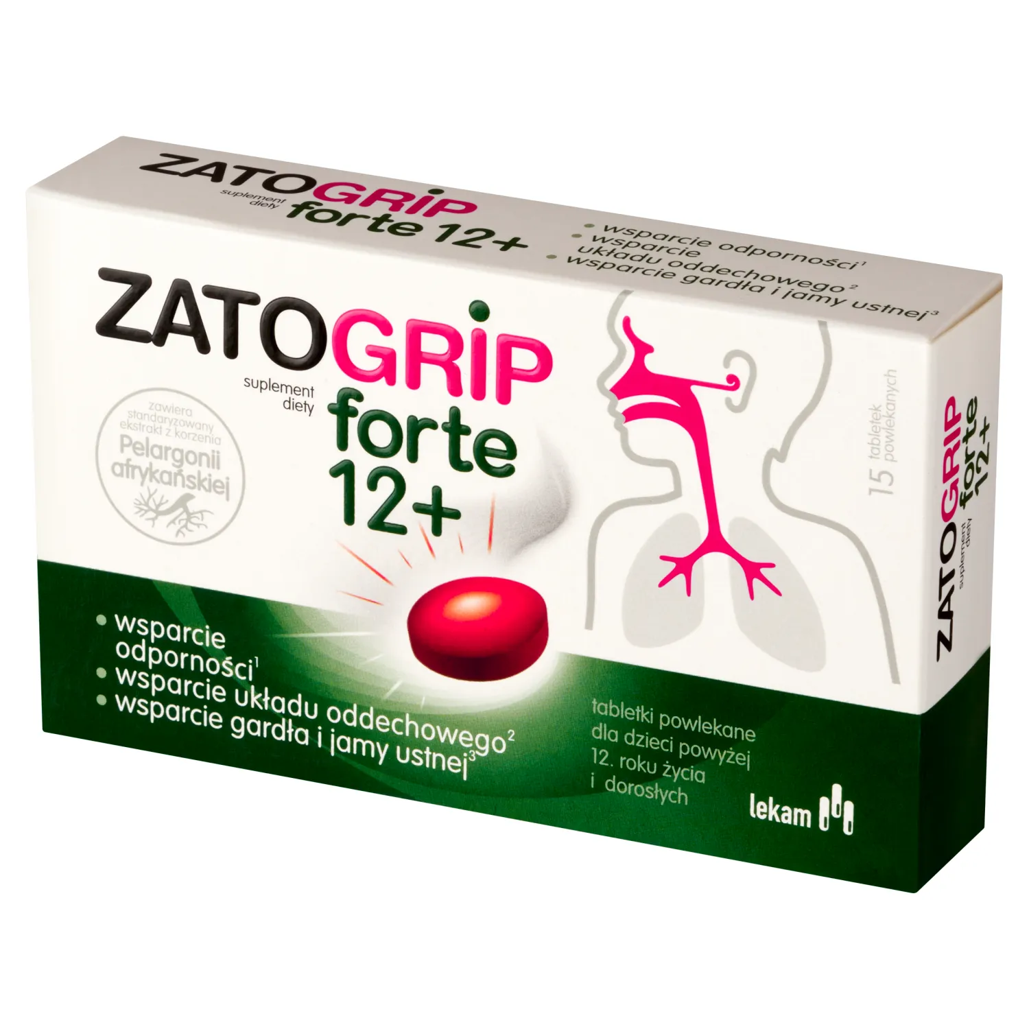Zatogrip Forte 12+ Tabletten zur Unterstützung des Immunsystems mit Vitamin D und Zink