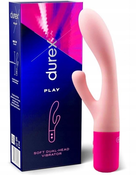 Durex Play Soft Dual-Head Vibrator aus Silikon mit flexiblem Design und doppelter Stimulationsspitze