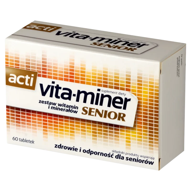 Acti Vita-miner Senior 60 Tabletten – Multivitamin für Senioren mit Vitaminen, Mineralstoffen und Lutein