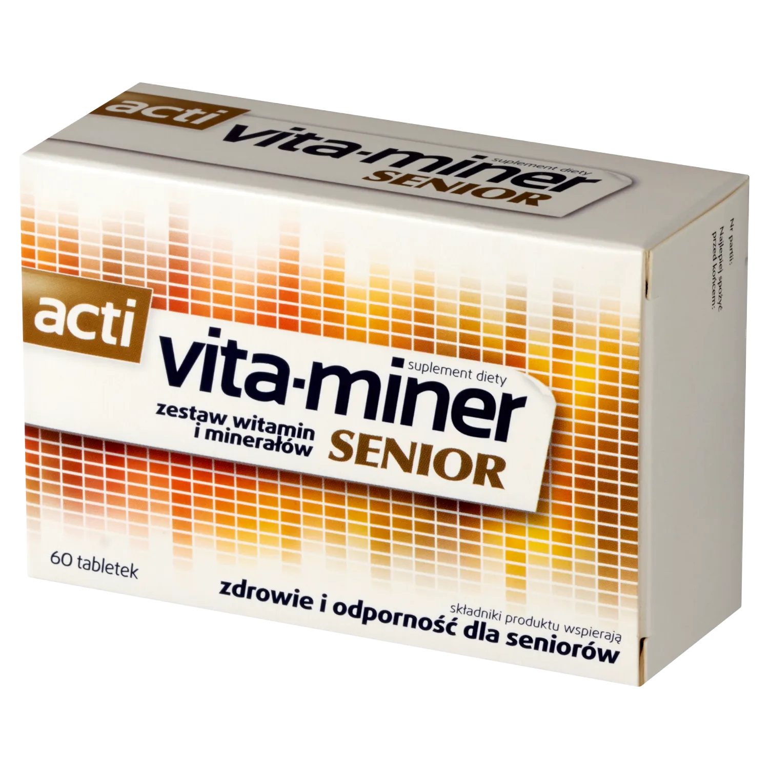 Acti Vita-miner Senior 60 Tabletten – Multivitamin für Senioren mit Vitaminen, Mineralstoffen und Lutein