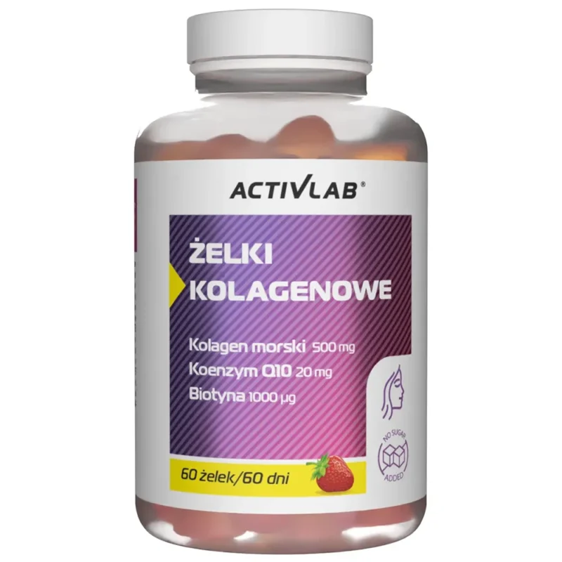 Activlab Pharma Kollagen Gummibärchen Erdbeere 60 Stück mit Biotin und Q10
