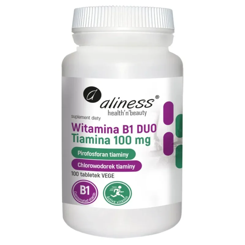 Aliness Vitamin B1 Duo 100 mg 100 vegane Tabletten Thiamin