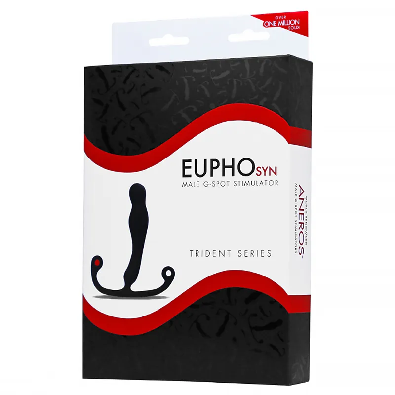 Aneros Eupho Syn Trident Prostatastimulator aus Silikon schwarz