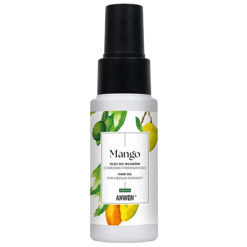 Anwen Mango Haaröl 50 ml für mittelporöses Haar Pflegeöl mit Mangoduft