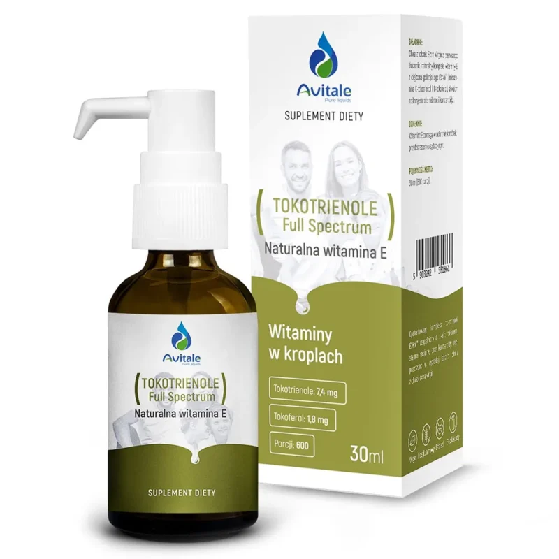 Avitale Vitamin E Tropfen mit Tocotrienolen EVNol™ 30 ml natürliches Nahrungsergänzungsmittel