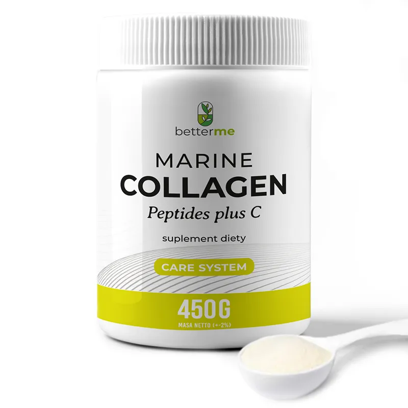 BetterMe Marine Collagen Peptides Pulver 450 g neutral mit Vitamin C Fischkollagen Nahrungsergänzung
