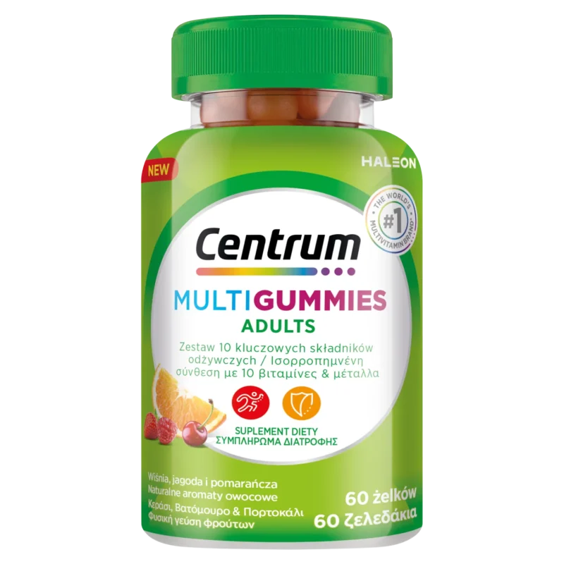 Centrum MultiGummies Erwachsene 60 Fruchtgummis Multivitamin mit Vitaminen und Mineralstoffen