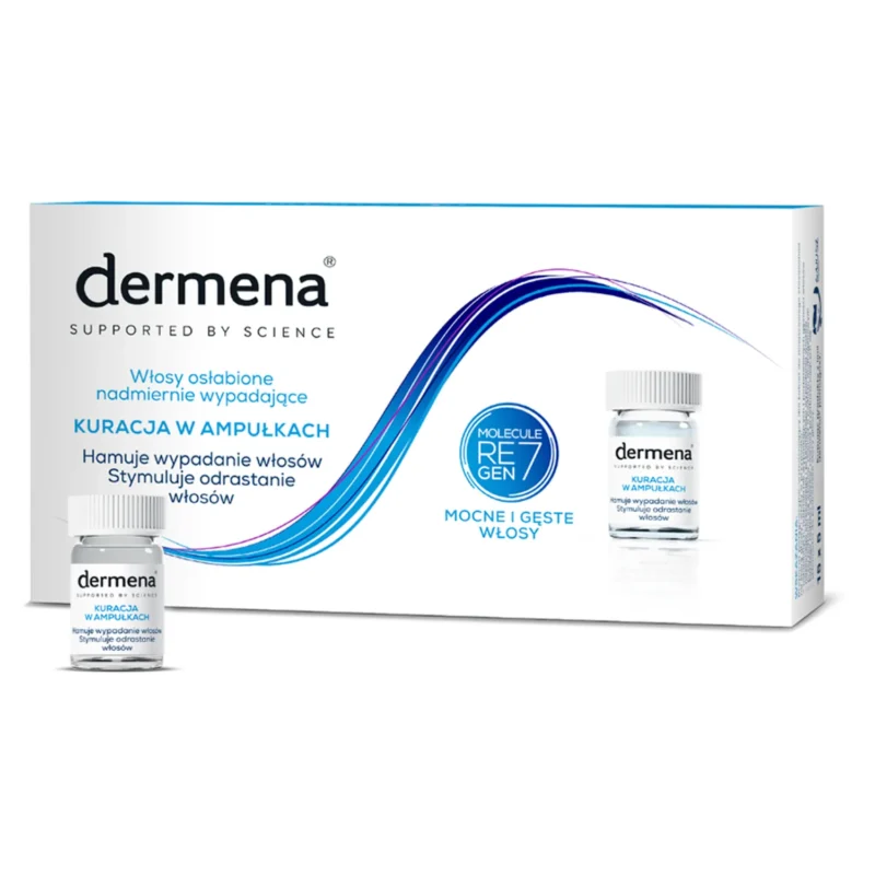 Dermena Hair Care Ampullen gegen Haarausfall 5 ml x 15 – stärken Haarwurzeln und fördern Wachstum