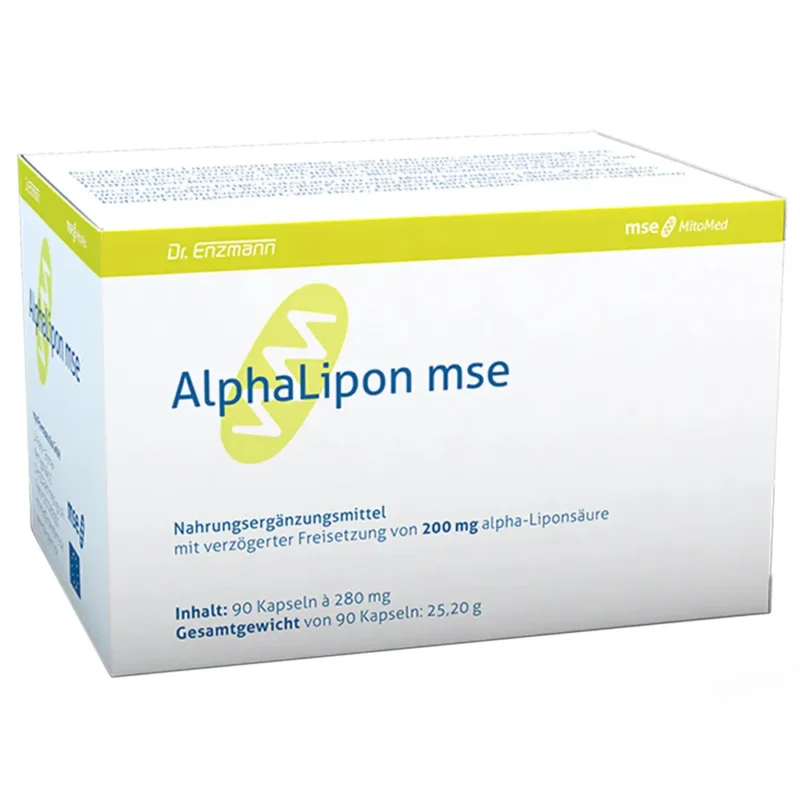 Dr. Enzmann Alpha-Liponsäure MSE 200 mg Kapseln Supplement