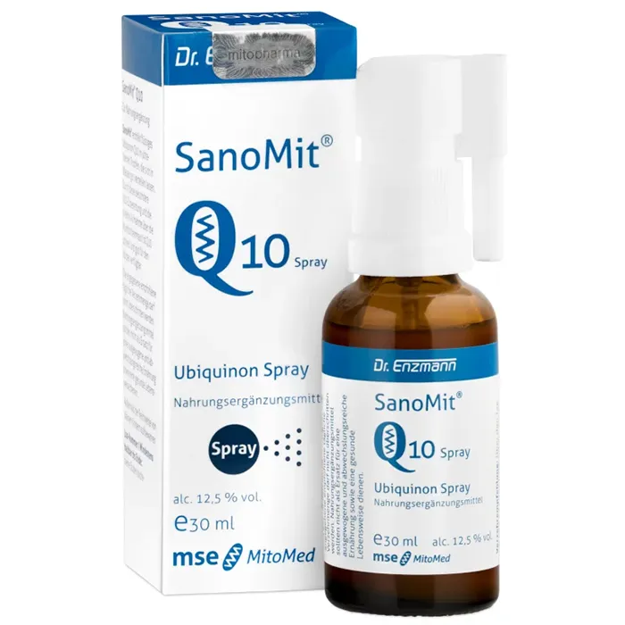 Dr. Enzmann SanoMit Q10 Tropfen 30 ml – flüssiges Coenzym Q10 Nahrungsergänzung