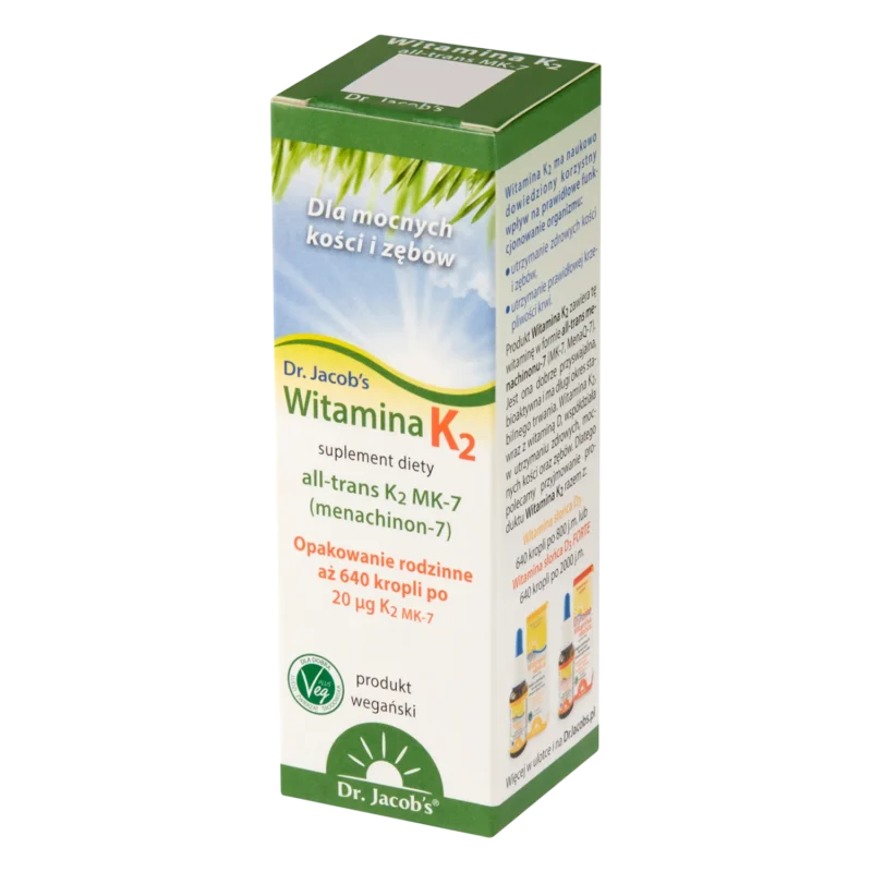 Dr. Jacob's Vitamin K2 MK-7 Tropfen 20 ml MenaQ7 für die ganze Familie