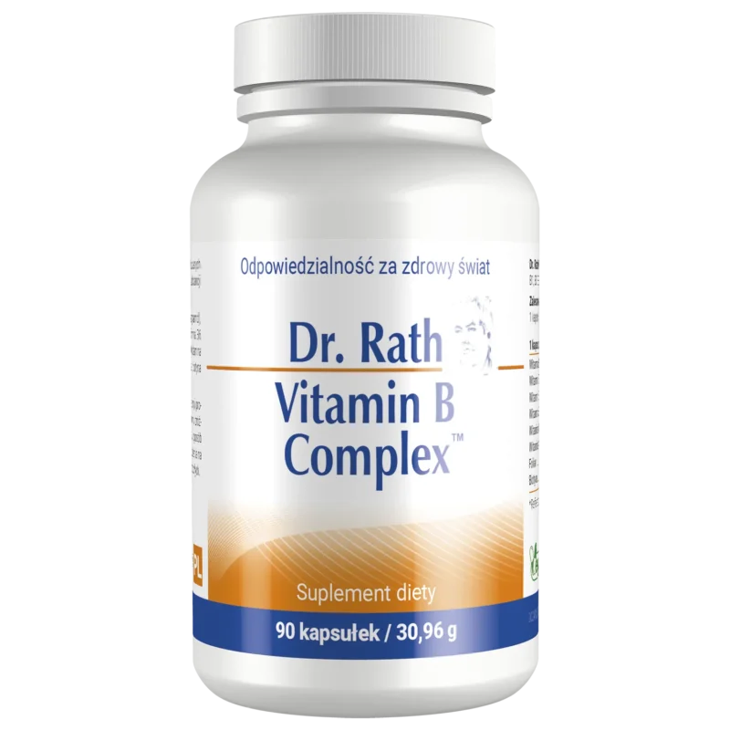 Dr. Rath Vitamin B-Komplex 90 Kapseln hochdosiert vegan ohne Gluten und Laktose